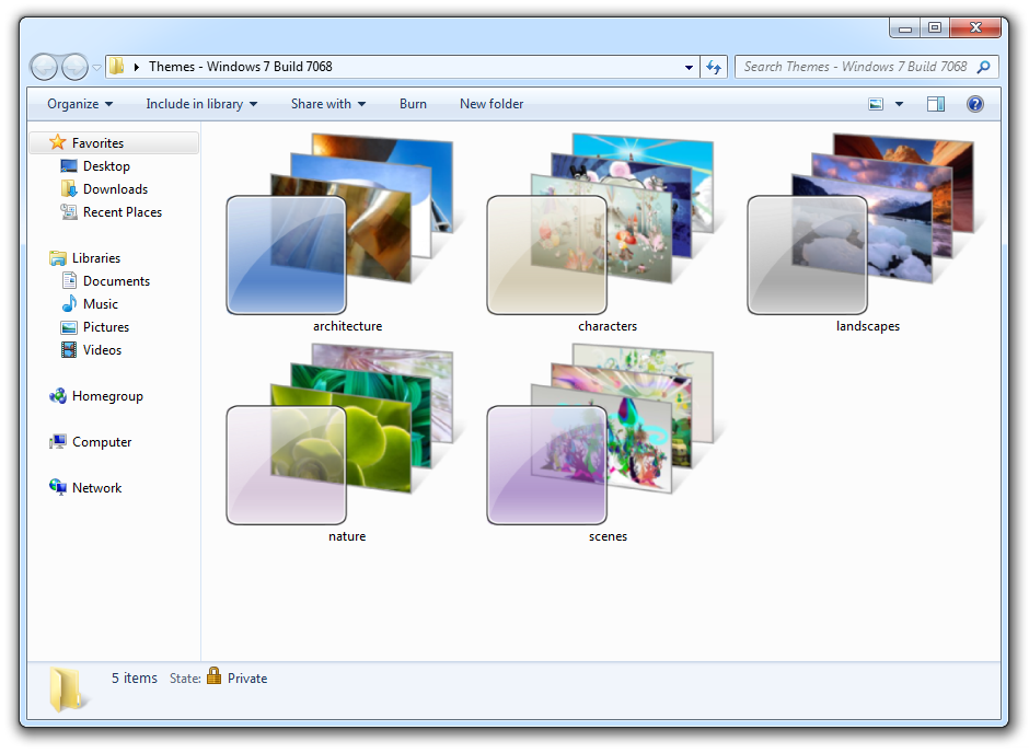 Windows 7 Themes Pack