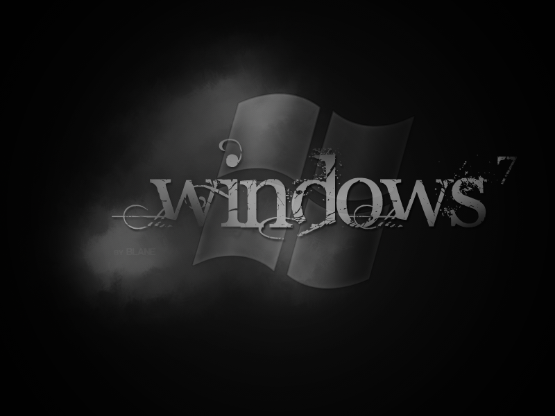 Windows 7 Wallpaper Black