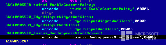 Windows Blue Start Menu