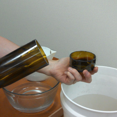 Wine Bottle Crafts With Candles Bottom Cut Off