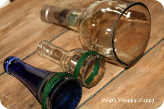 Wine Bottle Crafts With Candles Bottom Cut Off