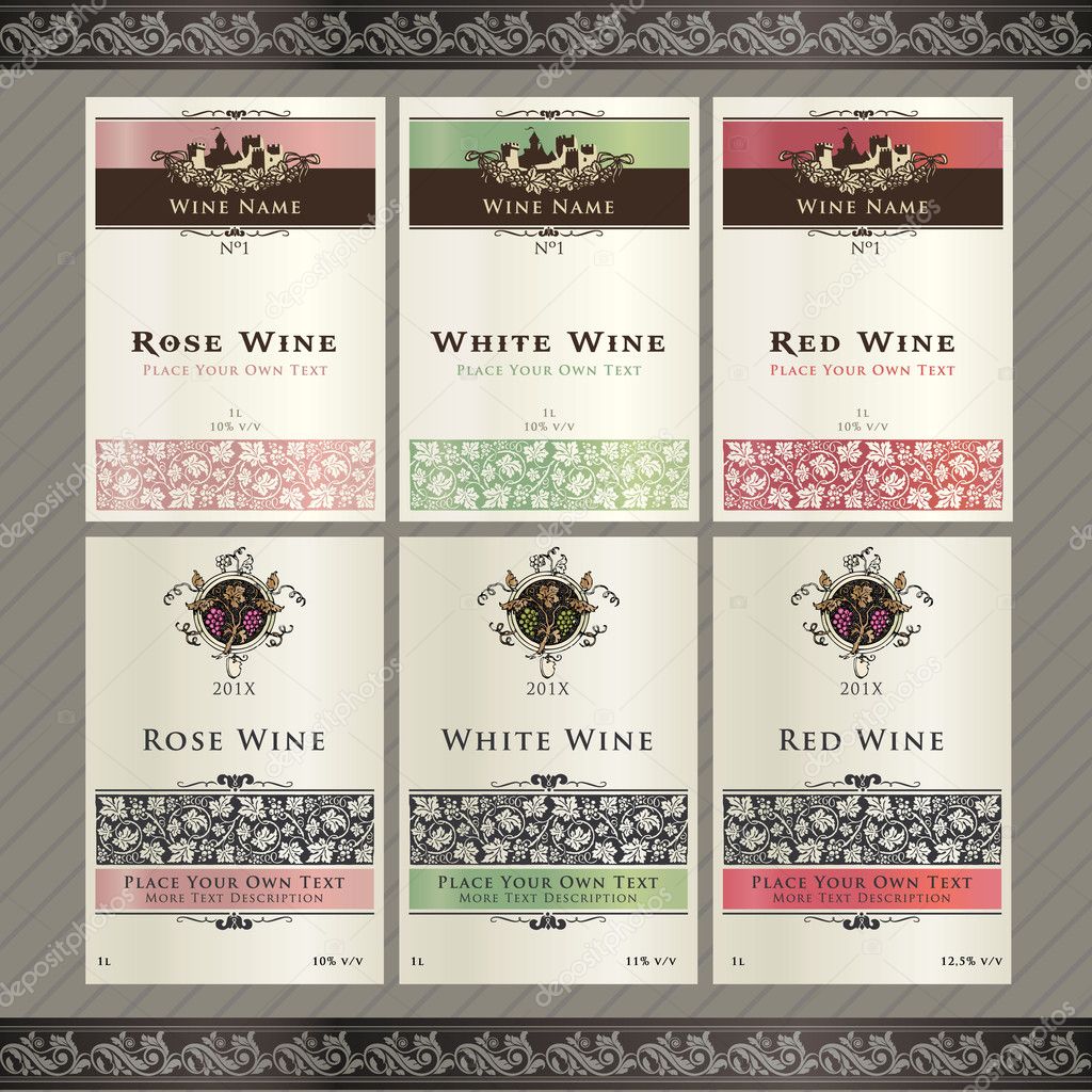 Wine Labels Template