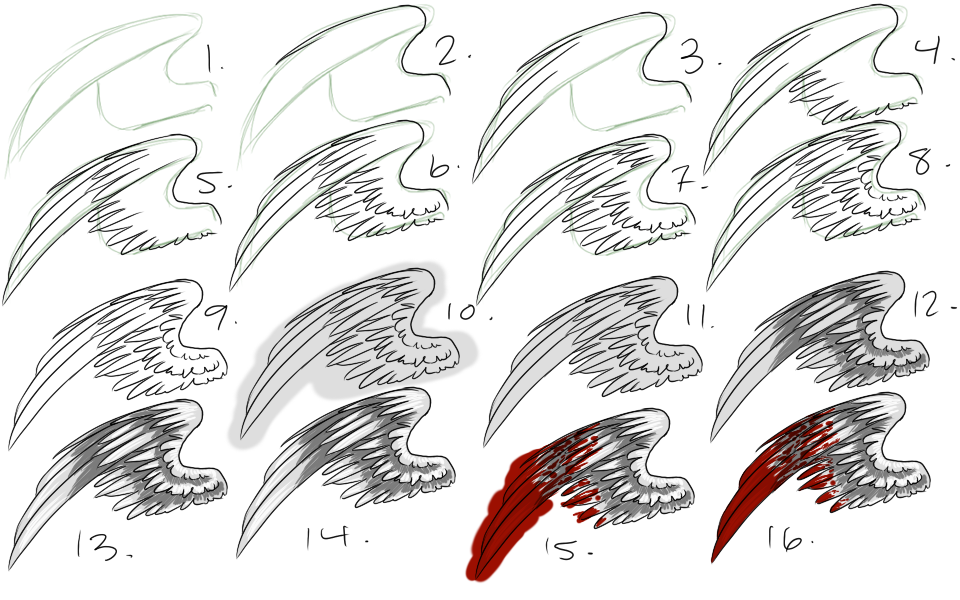 Wings Drawing Hd