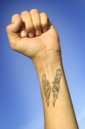 Wings Tattoo On Arm