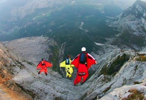 Wingsuit Base Jumping