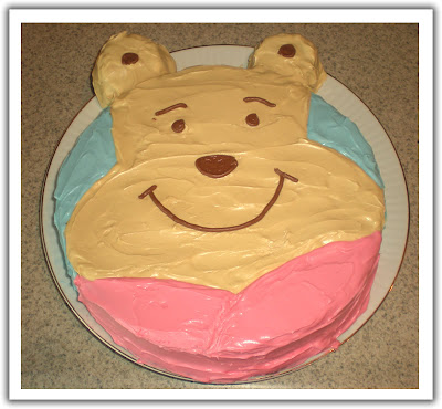 Winnie The Pooh Face Cake