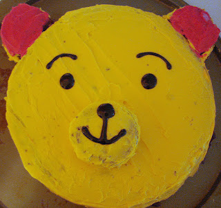 Winnie The Pooh Face Cake