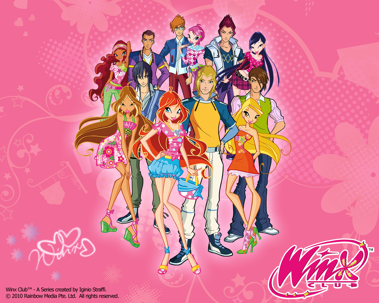 Winx Club Flora And Helia Kiss