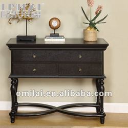 Wooden Console Table With Drawers
