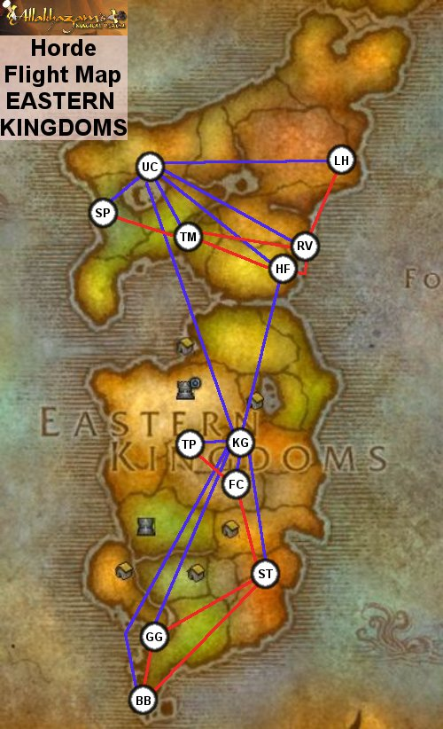World Of Warcraft Map Eastern Kingdoms
