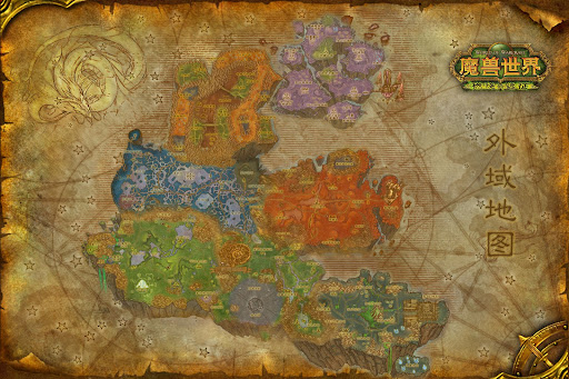 World Of Warcraft Map Outland