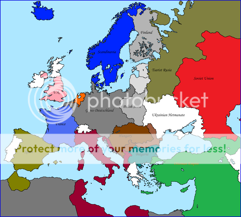World War 1 Map Europe