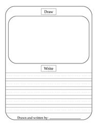Writing Paper Template For Kindergarten