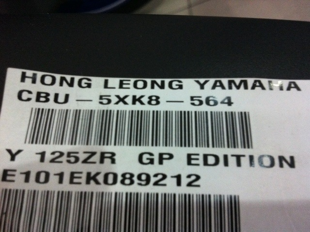 Yamaha 125zr Price List